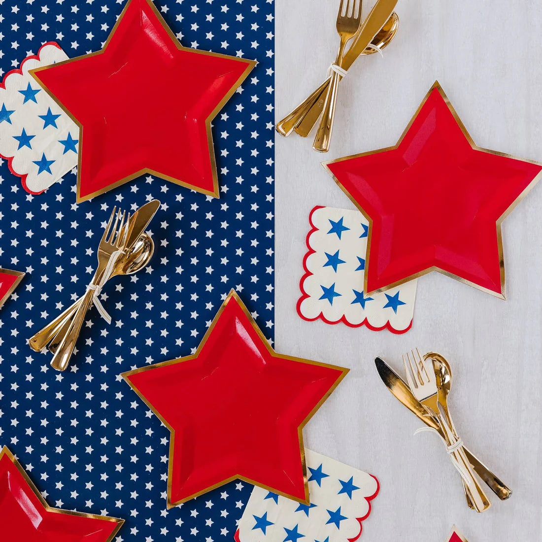 Blue Small Stars Table Runner