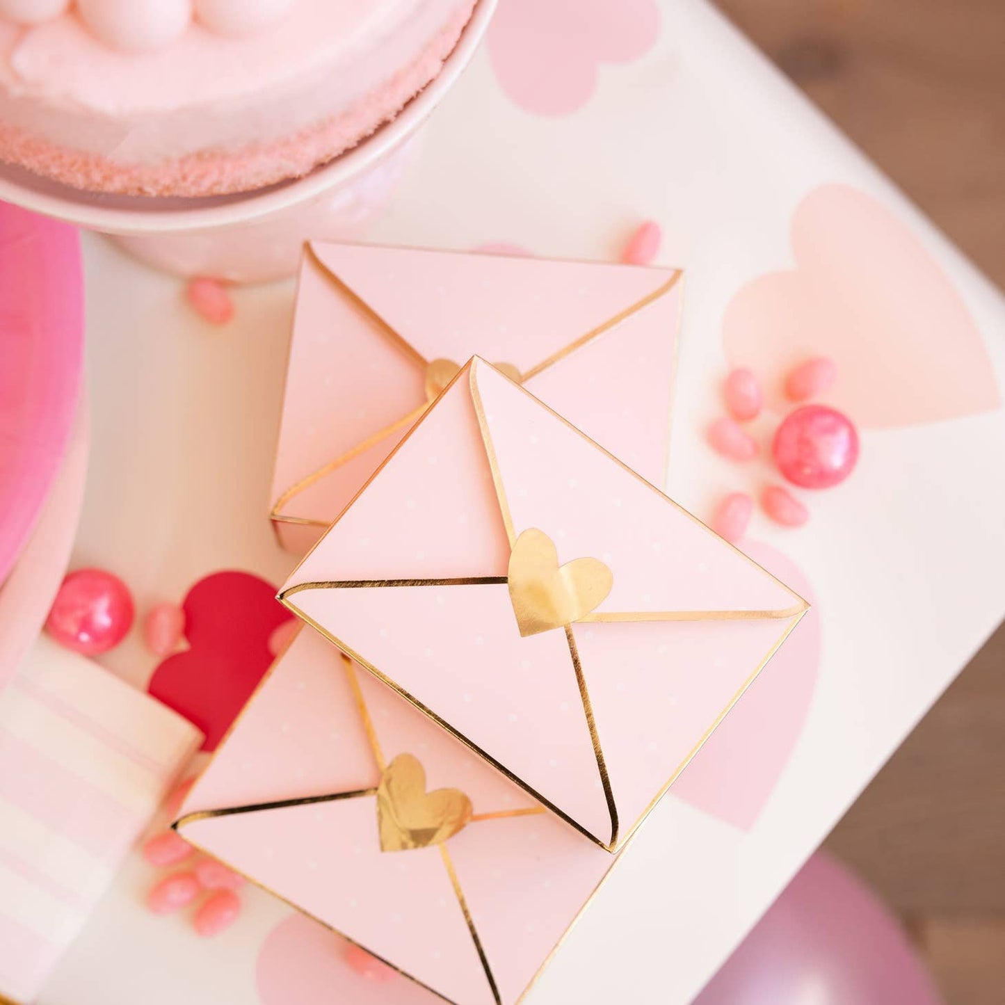 Envelope Treat Boxes Pink