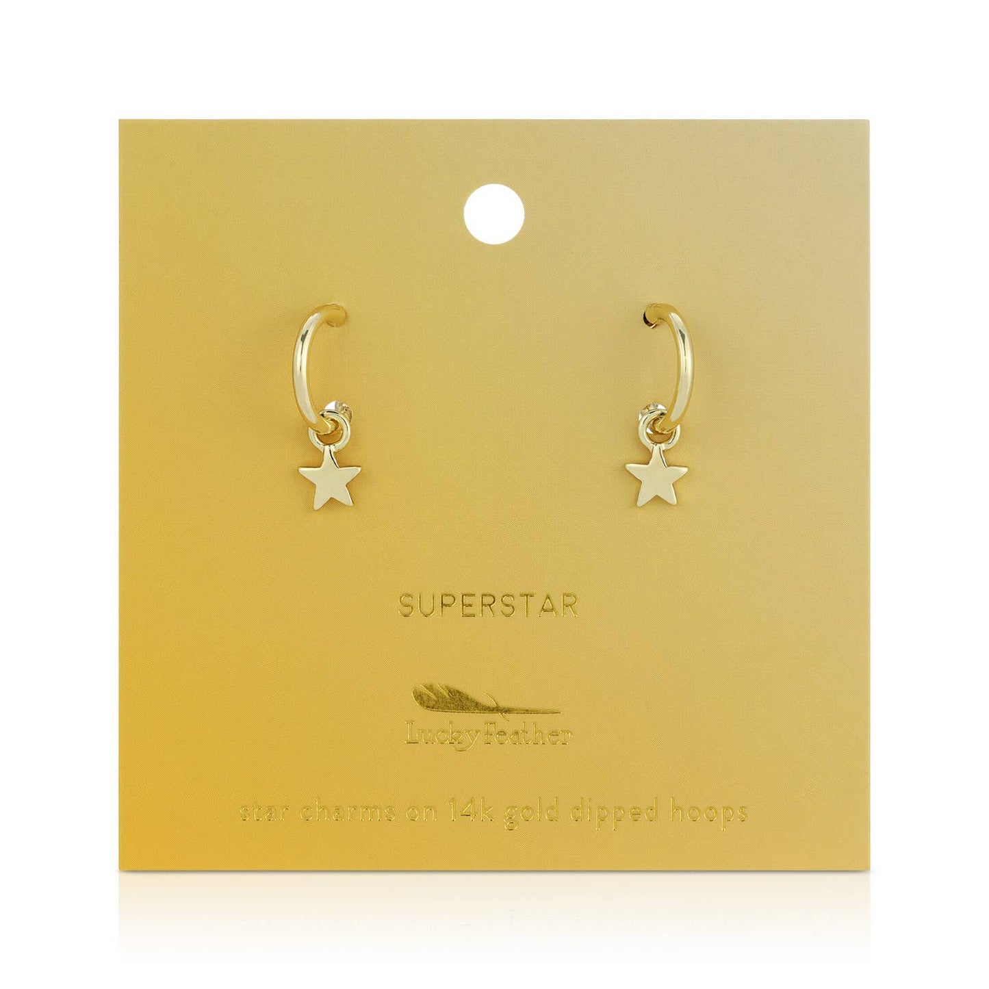 Hoops with Drop Star