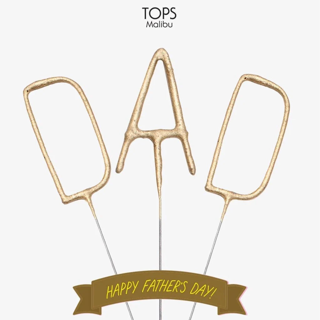Dad Big Golden Sparkler Wands