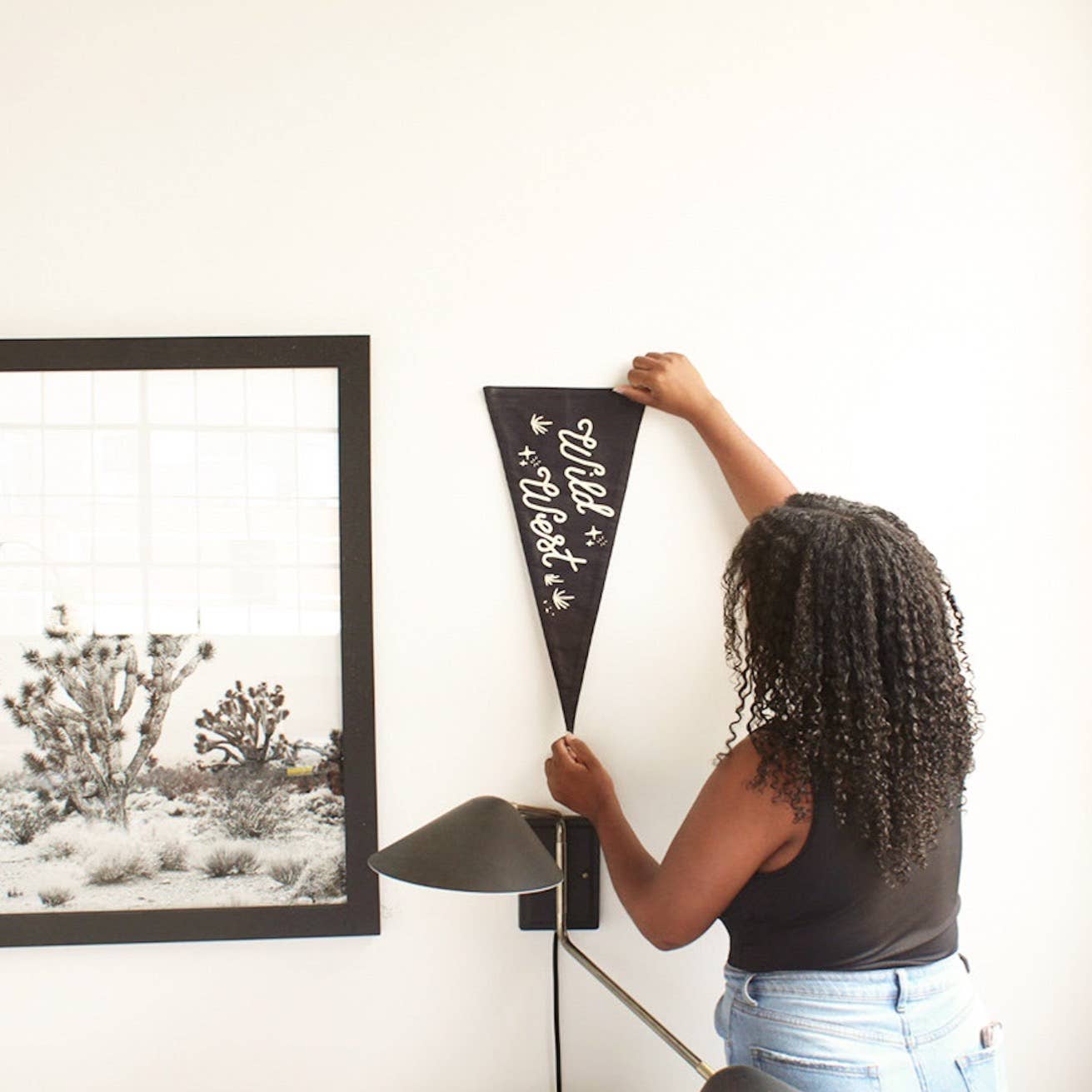 Wild West Canvas Pennant