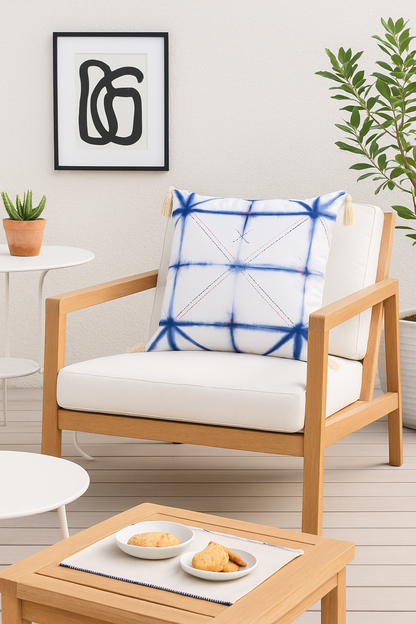 Eureka Indigo Cushion Cover