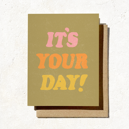 It's Your Day - Colorful Fall Birthday Card