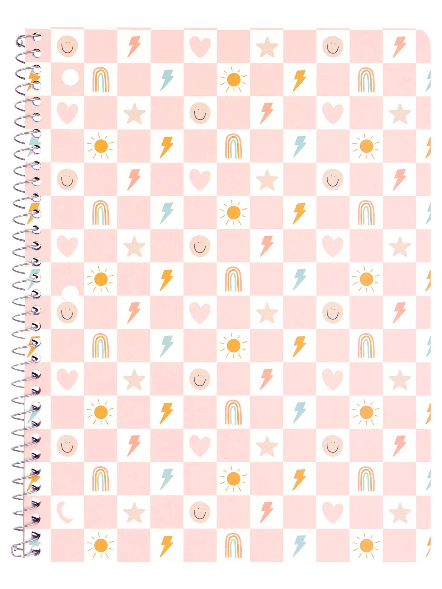 Checkerboard Icons Spiral Notebook - Favorite Little Things Co