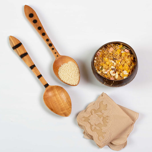 Neem Wood Serving Spoons