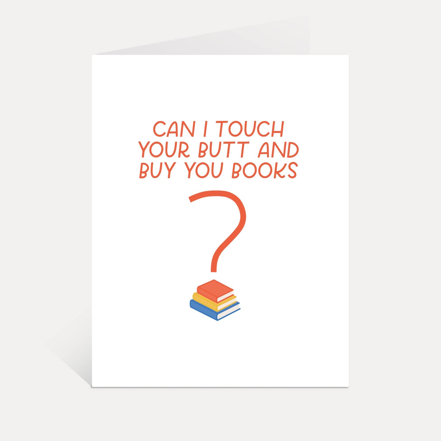 Touch Butt + Books Card