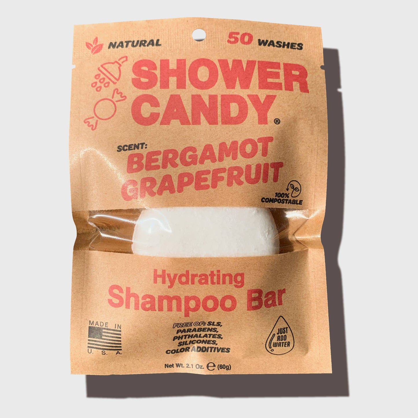 Bergamot Grapefruit Solid Shampoo Bar