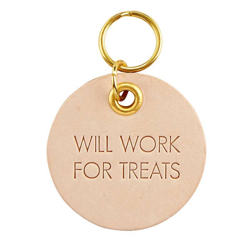 Will Work for Treats Pet Tag