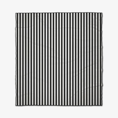 Black Stripes Beach and Picnic Blanket