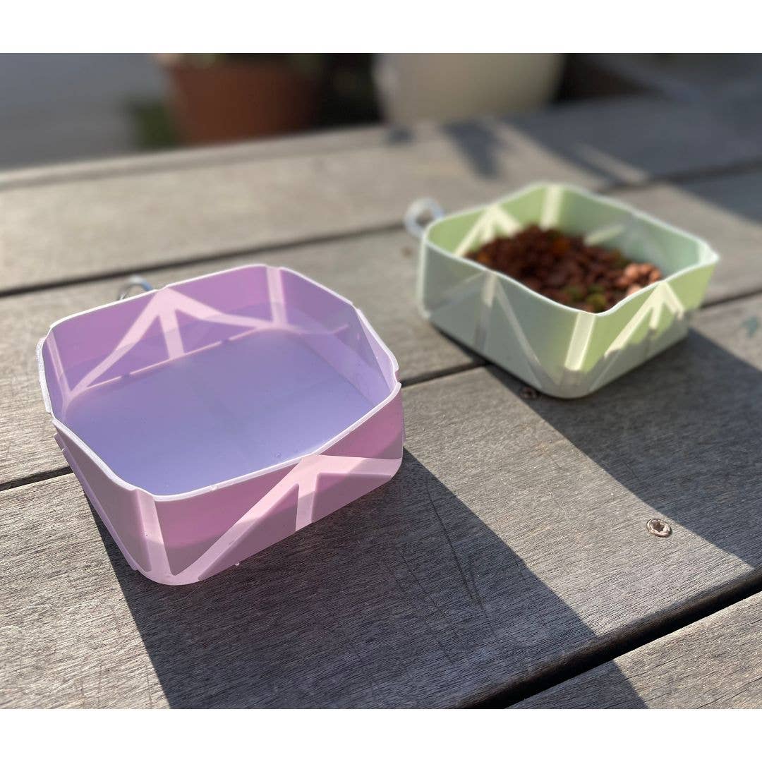 Foldable Pet Food and Water Bowl