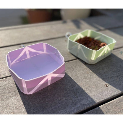 Foldable Pet Food and Water Bowl