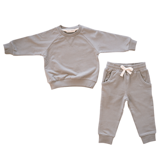 Sage Green Sweatshirt + Jogger Matching Set