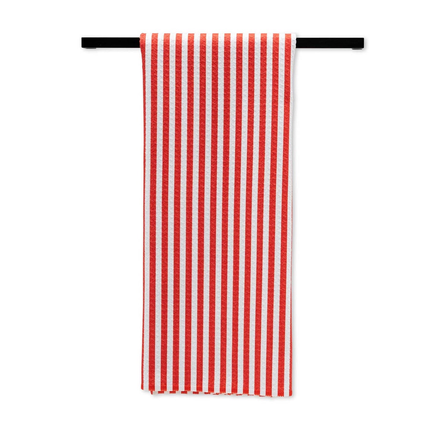 Stripe Red Geometry Kitchen Tea Towel