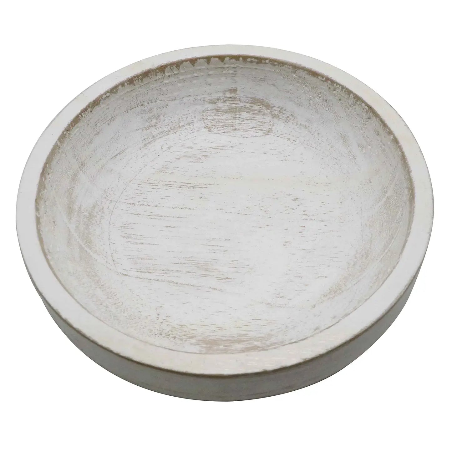 Decorative Wood Bowl - Whitewash - Favorite Little Things Co