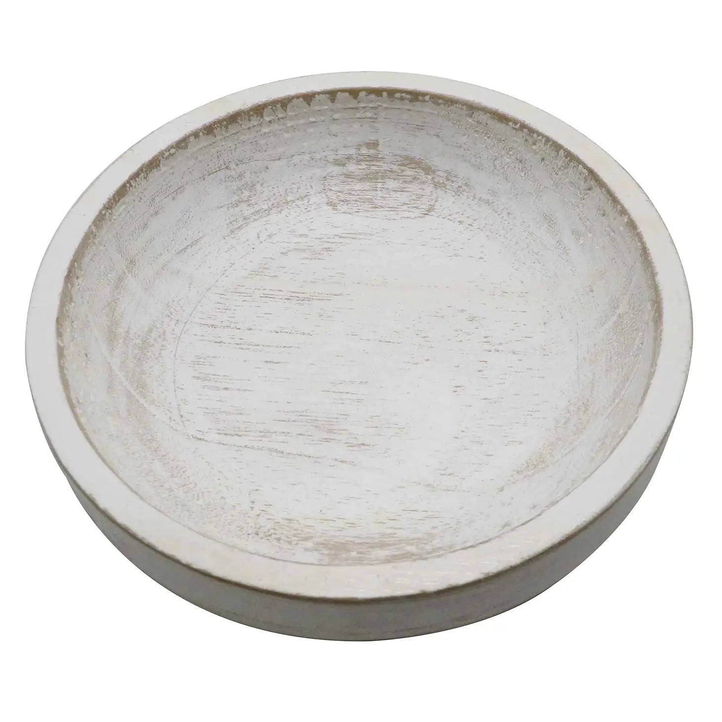 Decorative Wood Bowl - Whitewash - Favorite Little Things Co