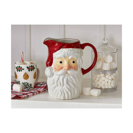 Vintage Christmas Santa Pitcher