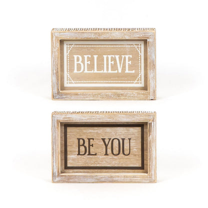 Framed Reversible Wood Signs