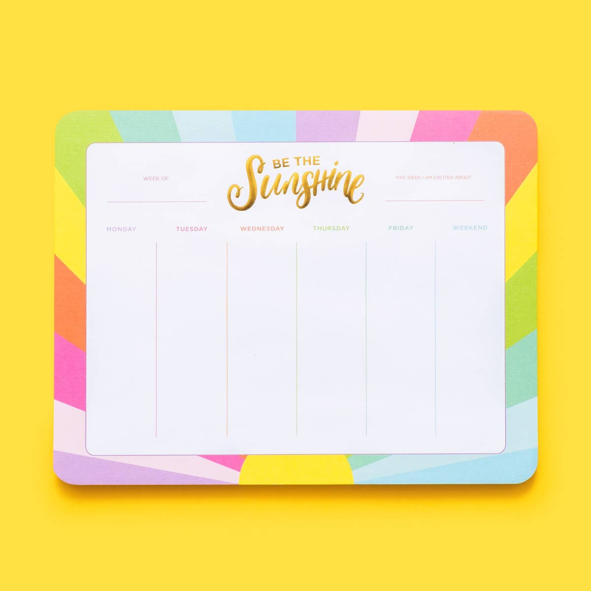 Be the Sunshine Weekly Planner
