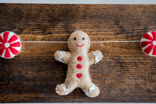 Gingerbread Felt Garland