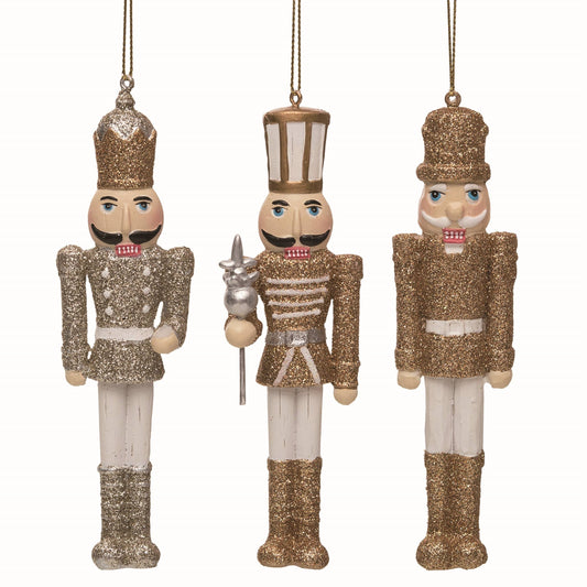 Resin Glitz Nutcracker Ornaments