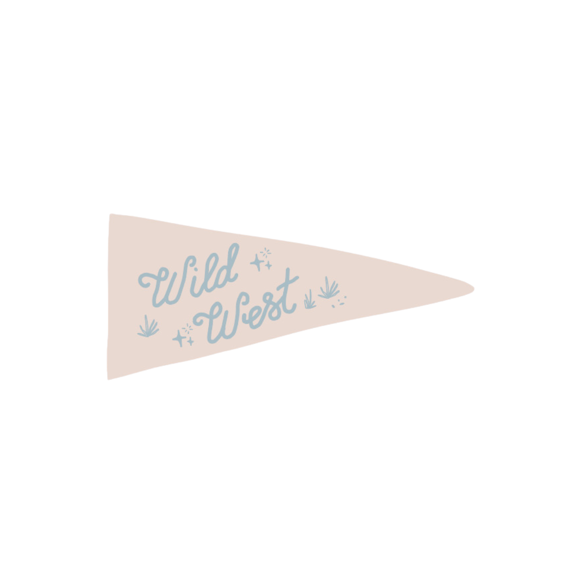 Wild West Canvas Pennant