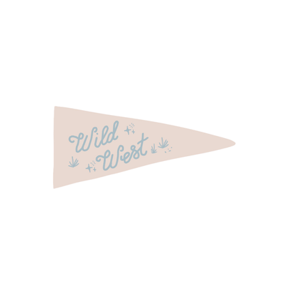 Wild West Canvas Pennant