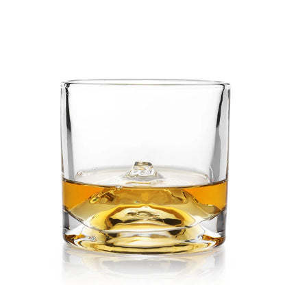 Liiton Mt Fuji Crystal Whiskey Glasses Set of 2