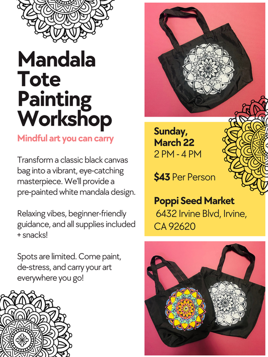 Mandala Tote Painting Workshop