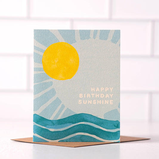 Happy Birthday Sunshine - Uplifting Summer Birthday Card