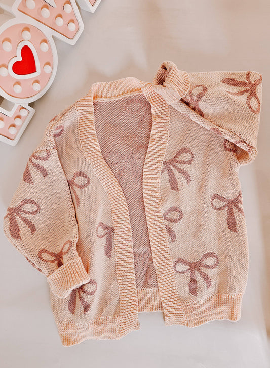 Knit Bow Cardigan