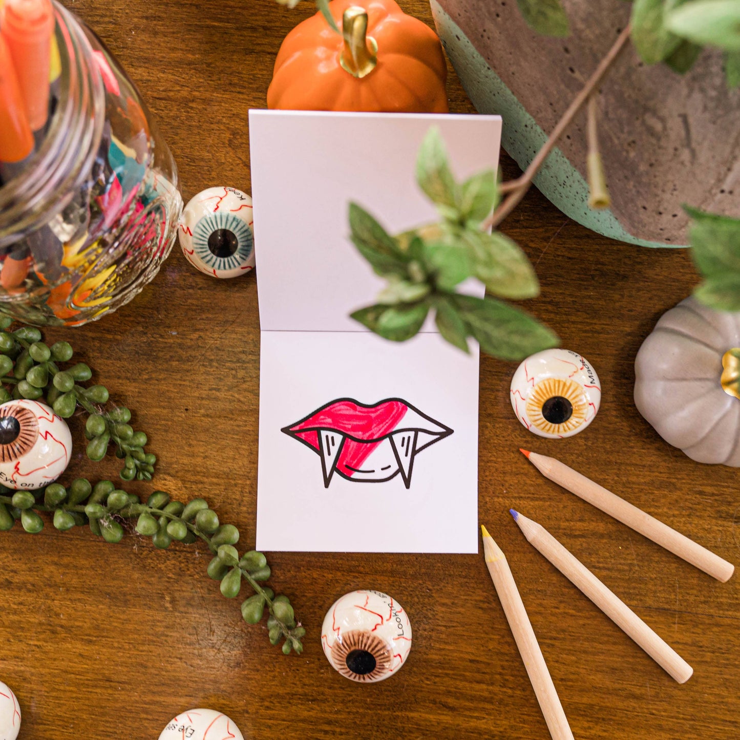 Halloween Mini Coloring Book