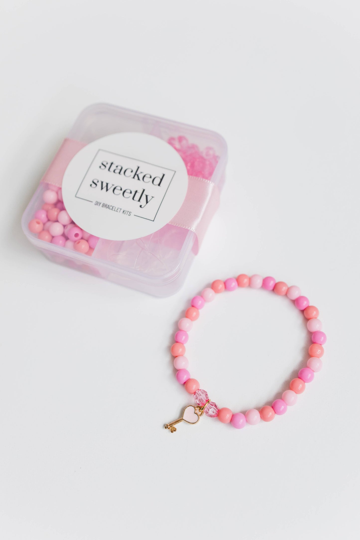 Mini Heart Key Bracelet Craft Kit