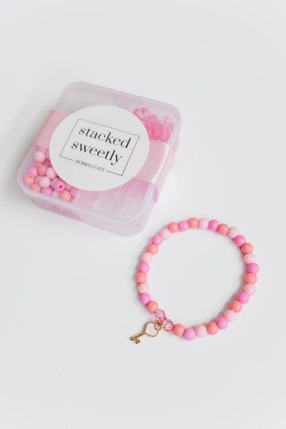Mini Heart Key Bracelet Craft Kit