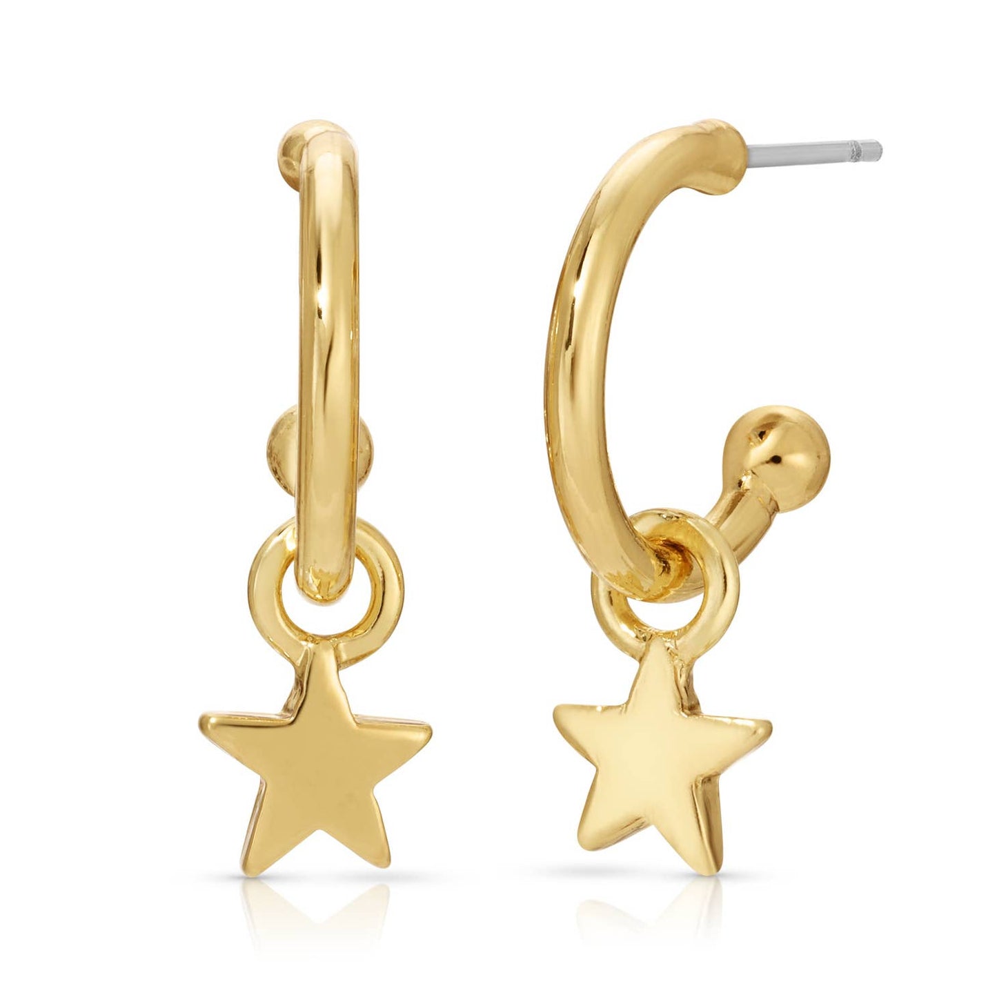 Hoops with Drop Star