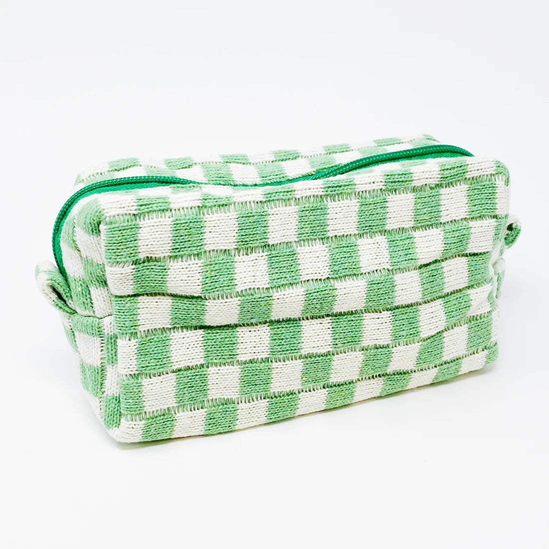 Check Yourself Checkered Cosmetic Bag