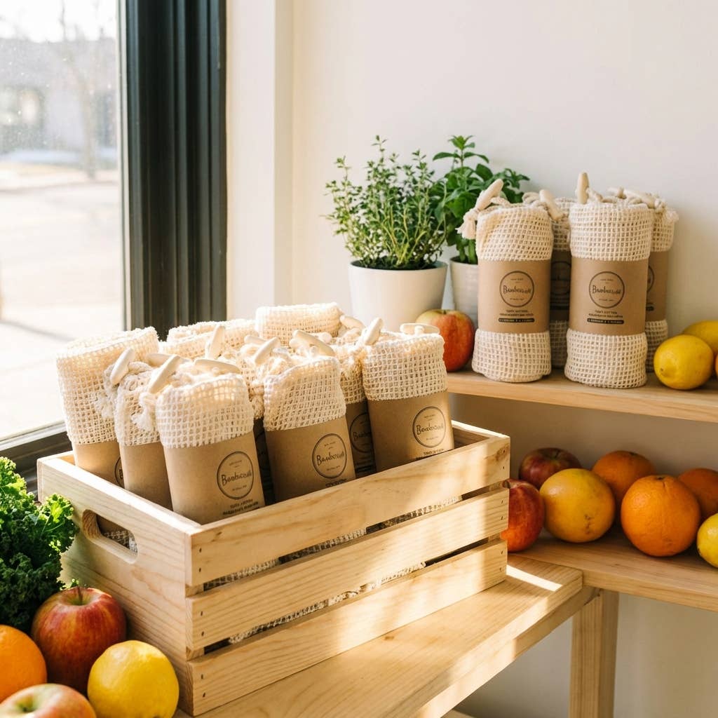 Organic Cotton Mesh Produce Bags