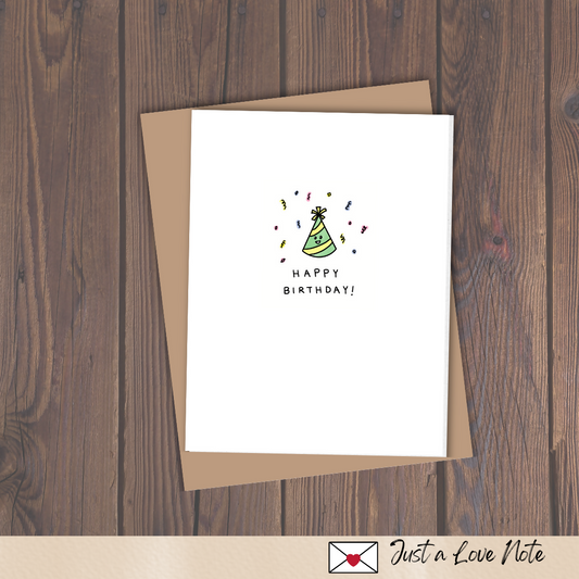 Happy Birthday Hat Card