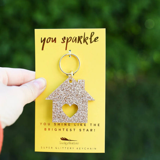 Glitter Keychain House - Favorite Little Things Co