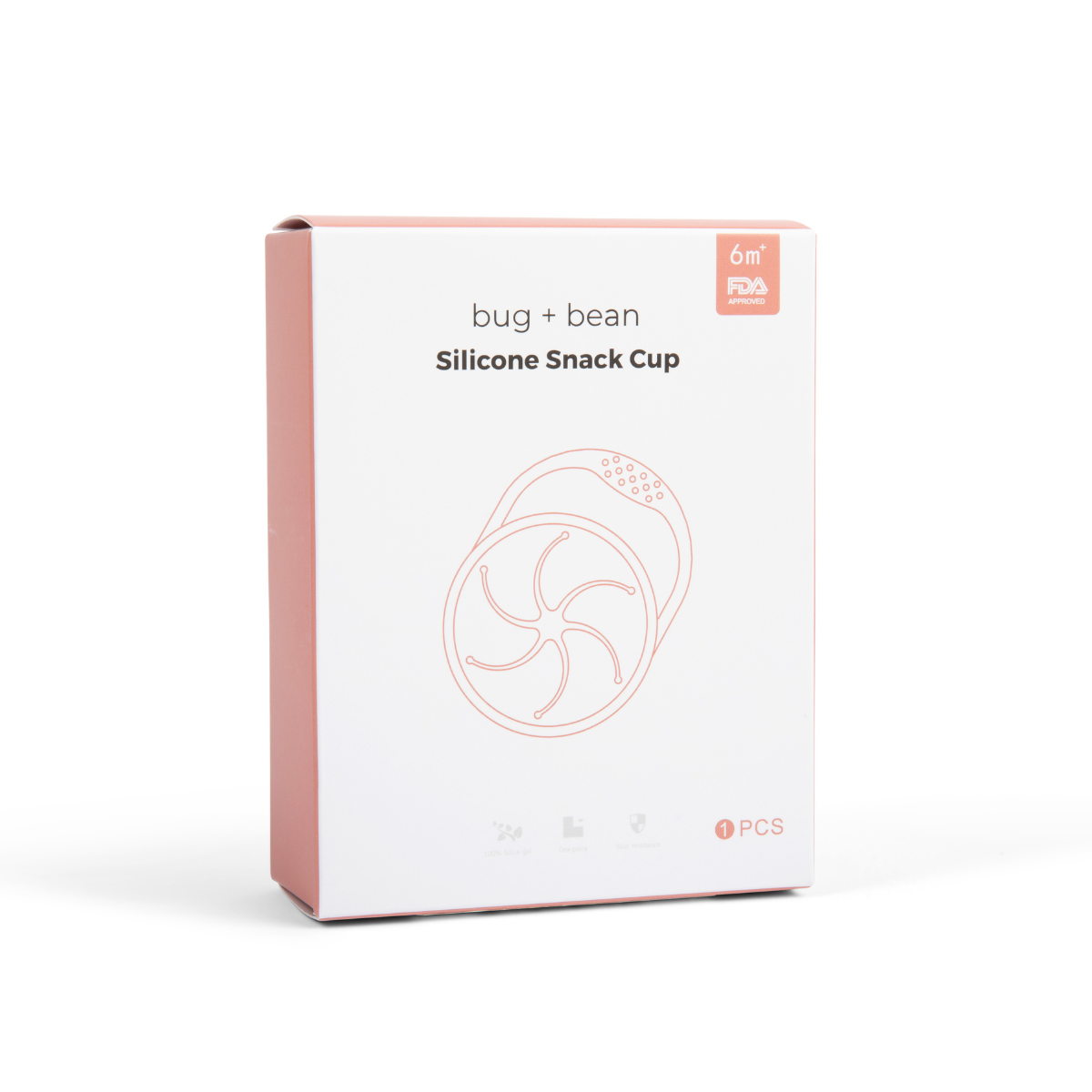 Muted Clay Foldable Silicone Snack Cup