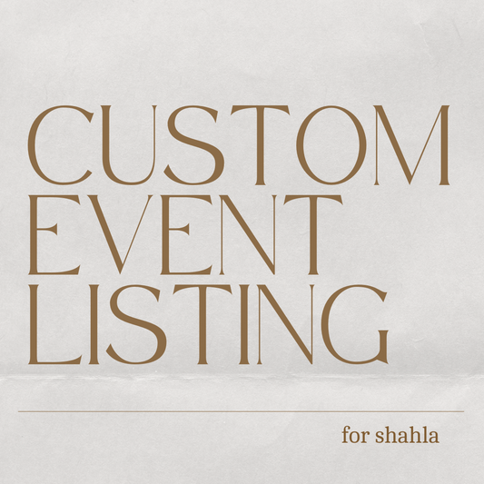 Custom Event Listing for Shahla