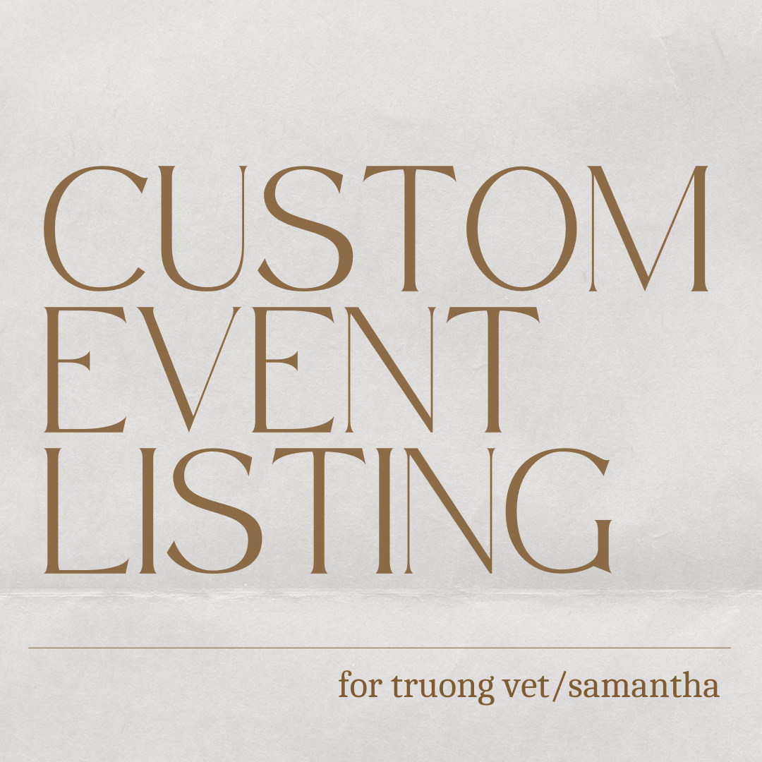 Custom Event Listing for Samantha