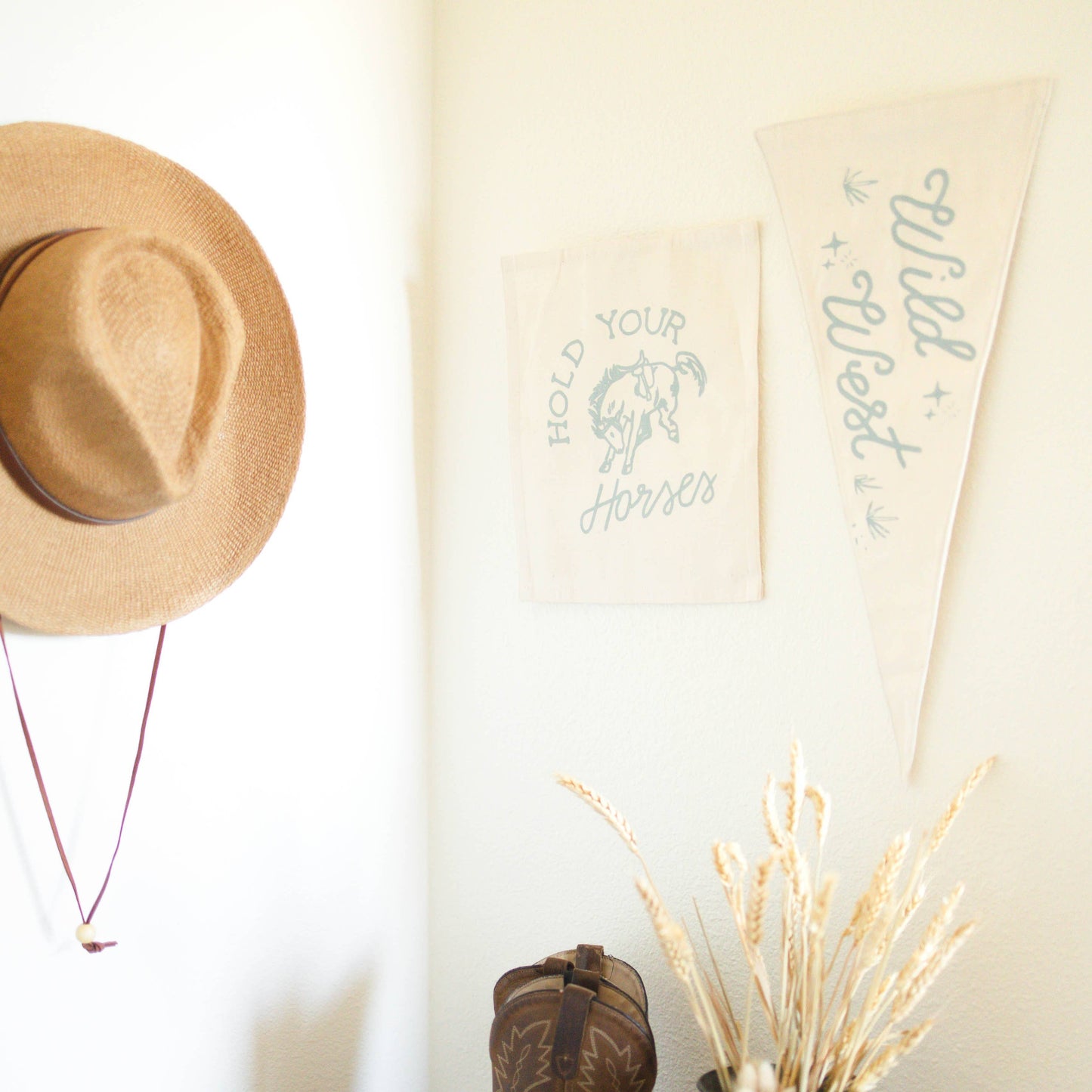 Wild West Canvas Pennant