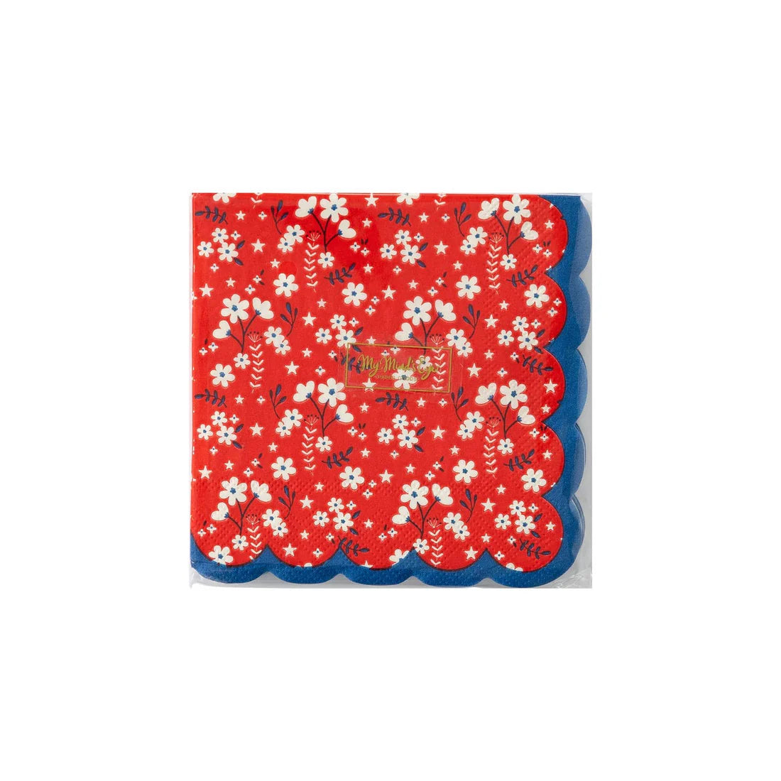 Americana Floral Cocktail Napkins