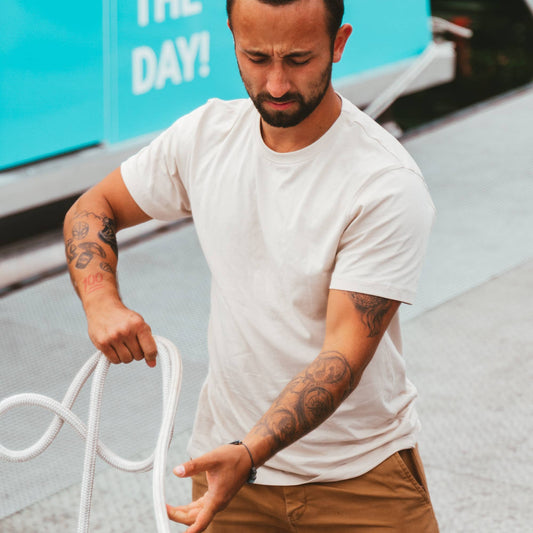 Men's Organic Cotton T-Shirt | Beige