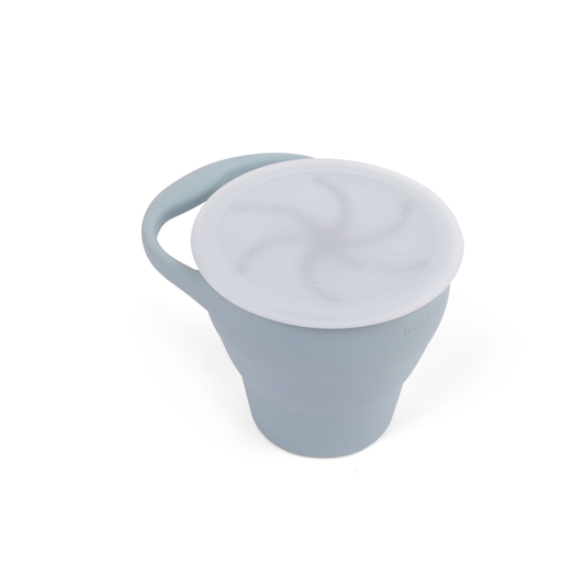 Cloud Blue Foldable Silicone Snack Cup