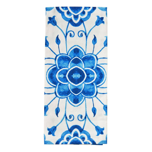 Capri Blue Pattern Tea Towel