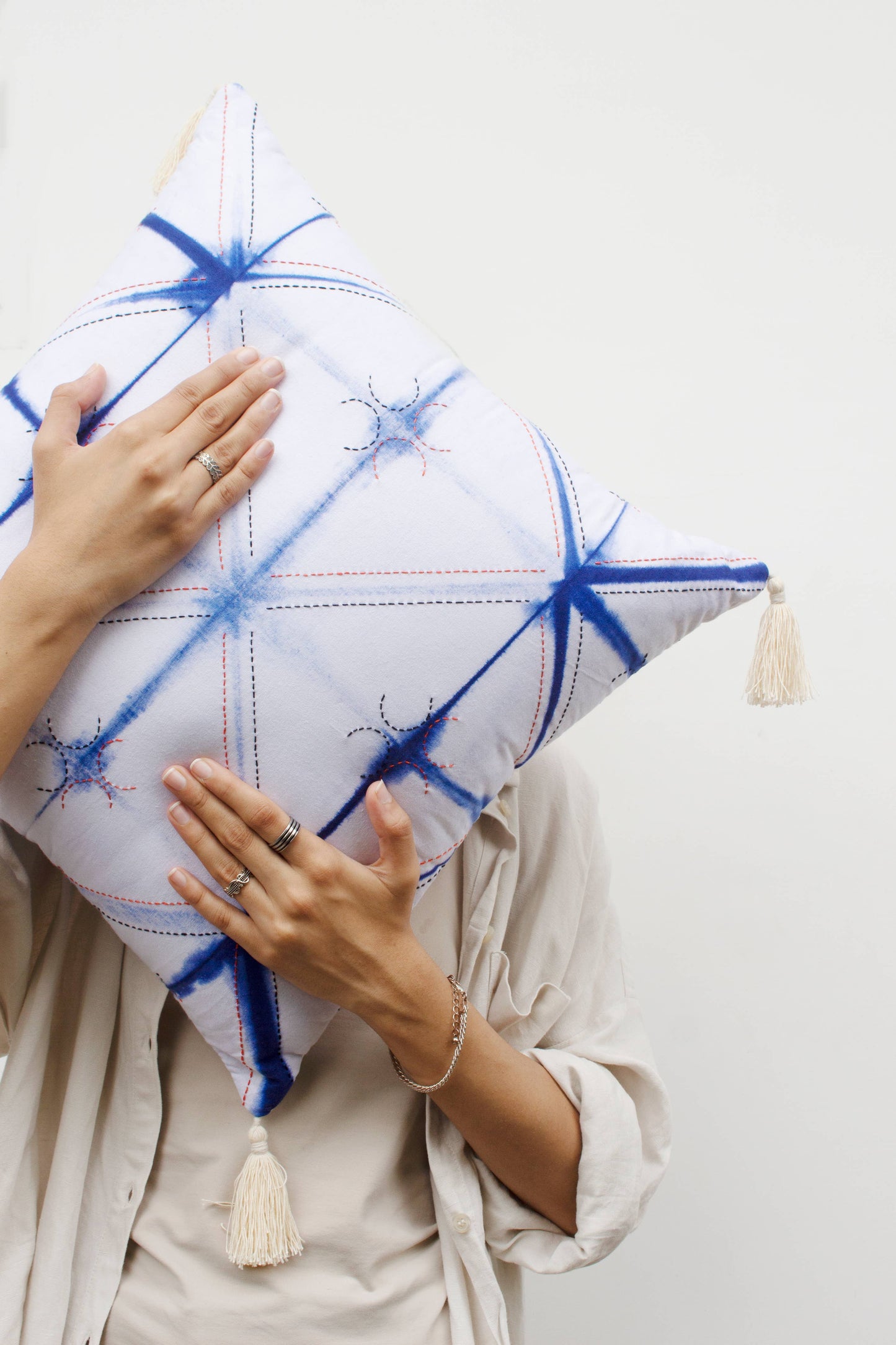 Eureka Indigo Cushion Cover