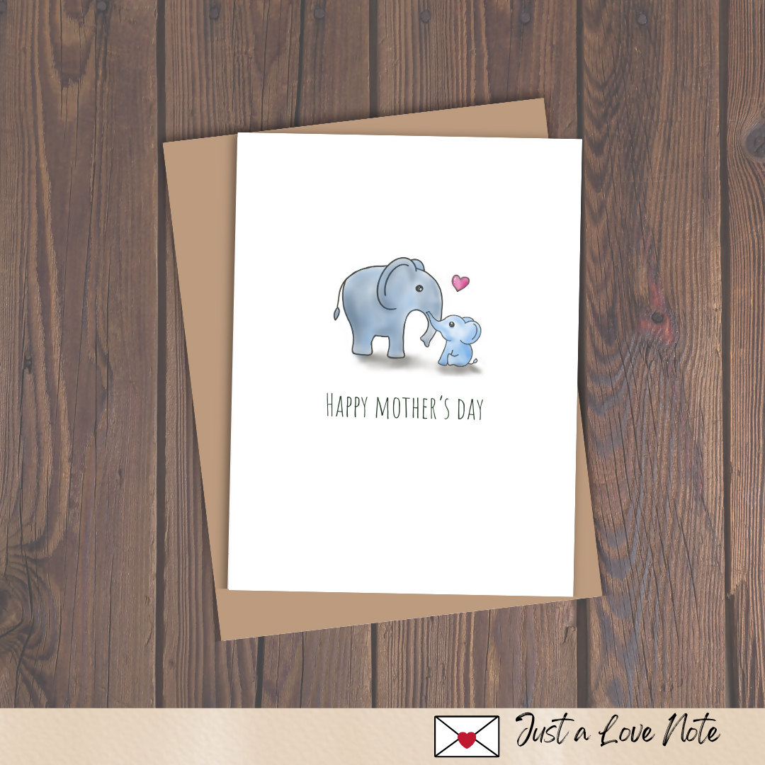 Mother's Day Elephant Card