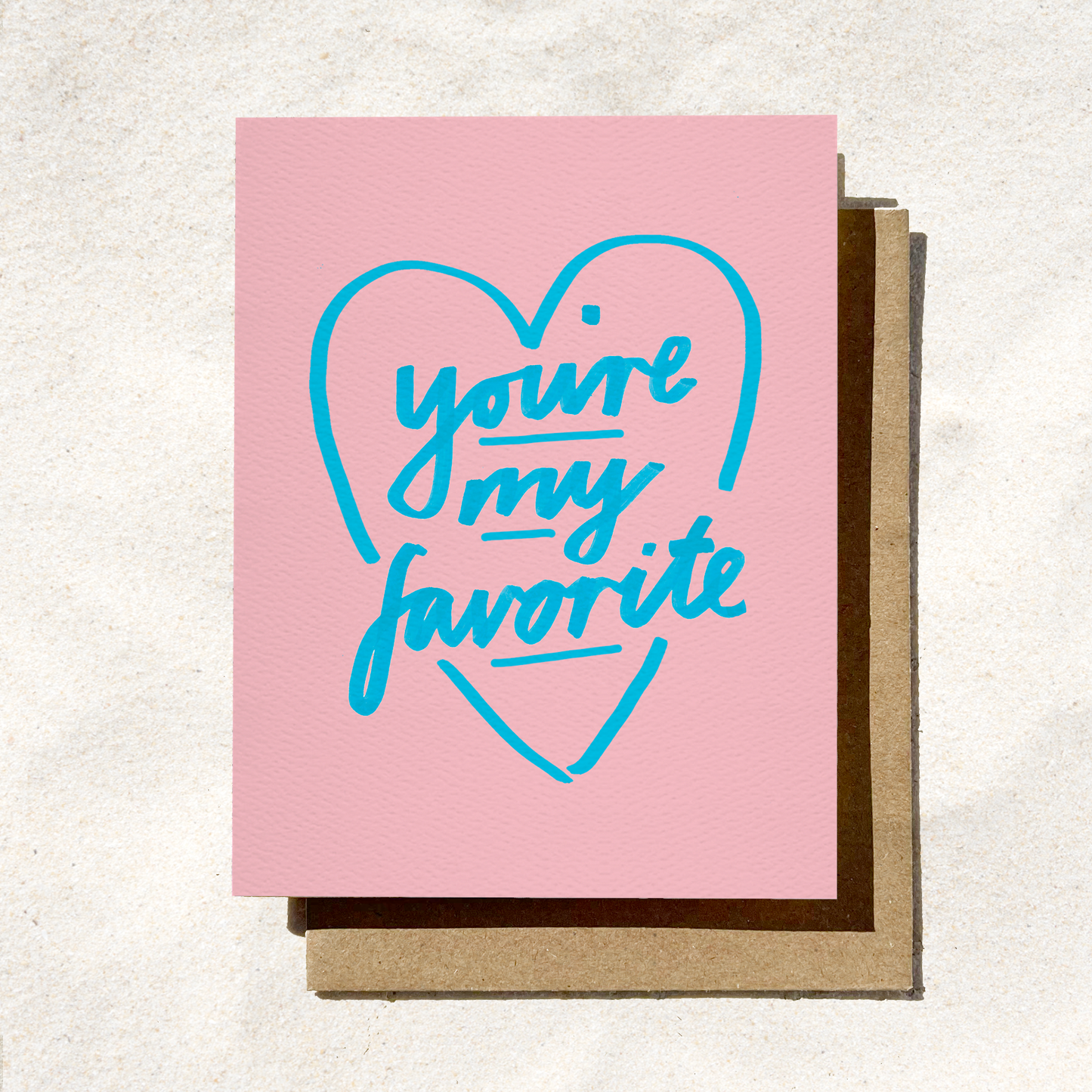 You're My Favorite Card | Valentine's Love Card | Heart Card