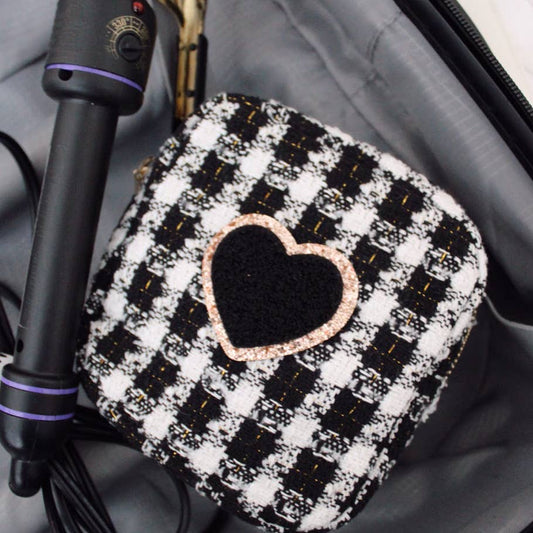 Plaid Mini Heart Small Case